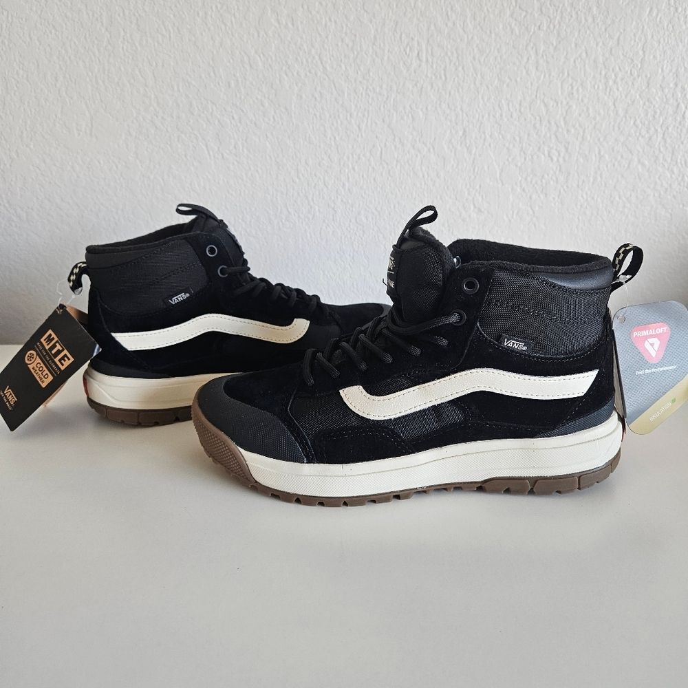 NWT Vans | MTE Ultrarange EXO HI MTE-1 Hiking Sneakers Black/Marshmallow Women 9 - Picture 4 of 12